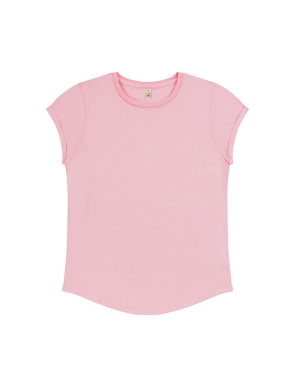 Organic Cotton Rolled Sleeve T-shirt – Women's - Bascora