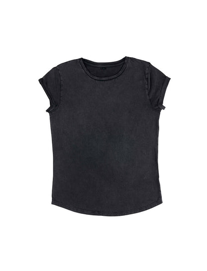 Organic Cotton Rolled Sleeve T-shirt | Bascora
