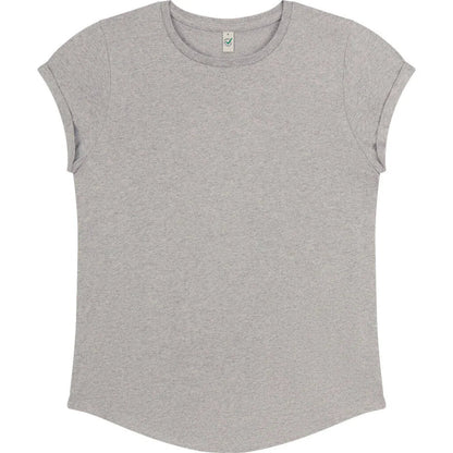 Organic Cotton Rolled Sleeve T-shirt – Women's - Bascora