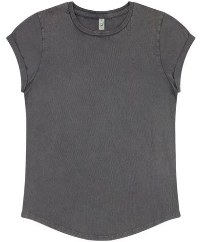 Organic Cotton Rolled Sleeve T-shirt – Women's - Bascora