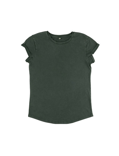 Organic Cotton Rolled Sleeve T-shirt – Women's - Bascora
