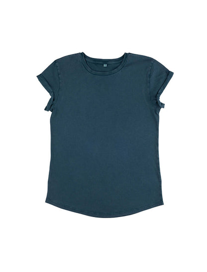 Organic Cotton Rolled Sleeve T-shirt – Women's - Bascora