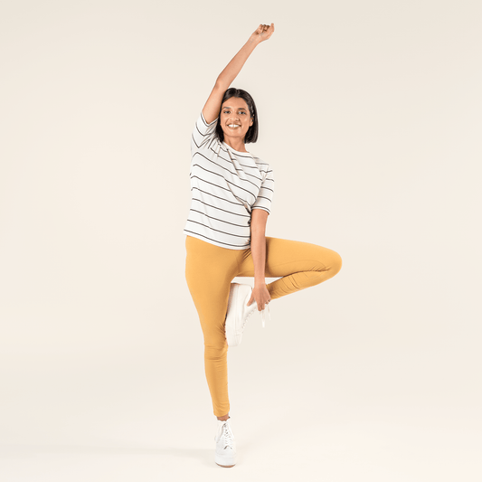 Organic Cotton Stretch Leggings - Womens - Bascora