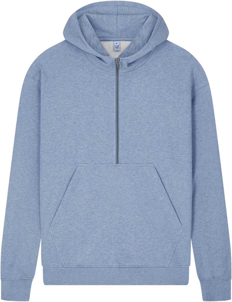 Organic Half Zip Hoodie - Unisex - Bascora