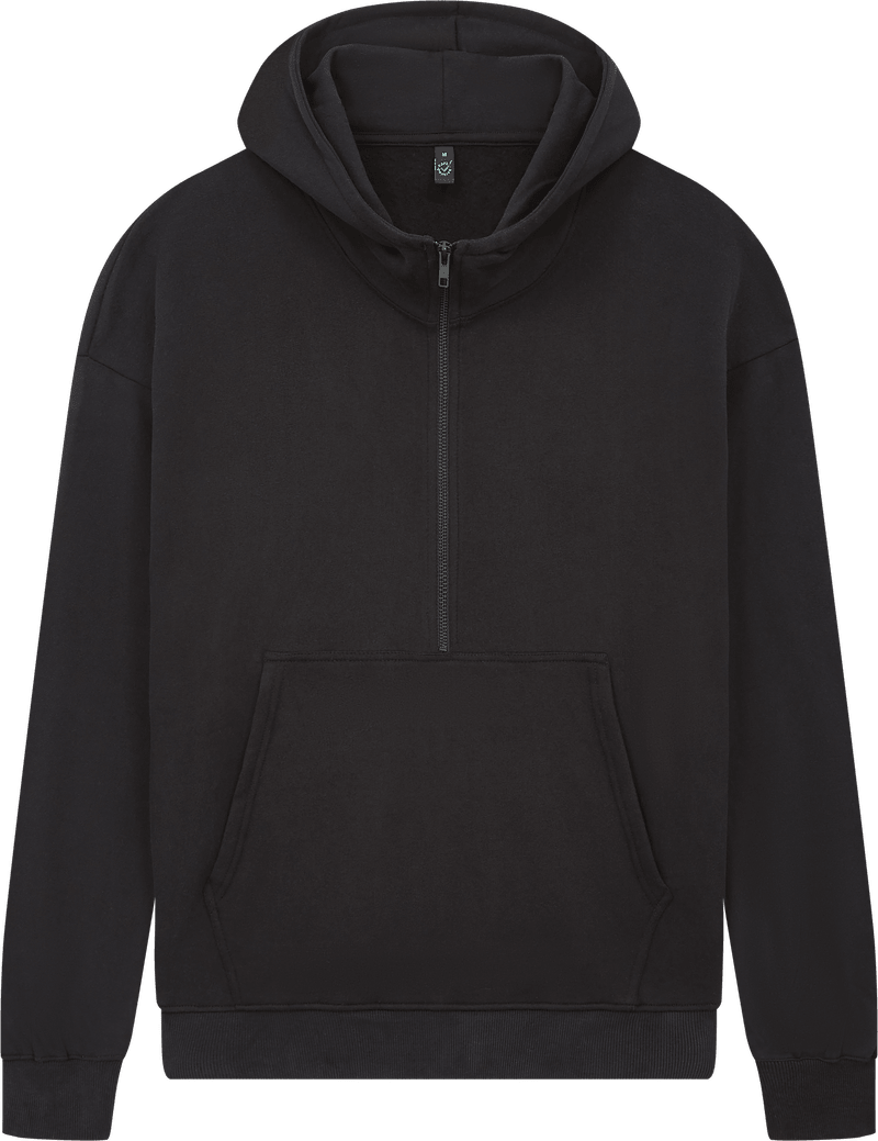 Organic Half Zip Hoodie - Unisex - Bascora
