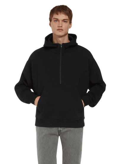 Organic Half Zip Hoodie - Unisex - Bascora