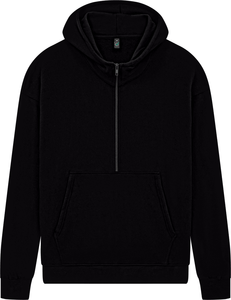 Organic Half Zip Hoodie - Unisex - Bascora