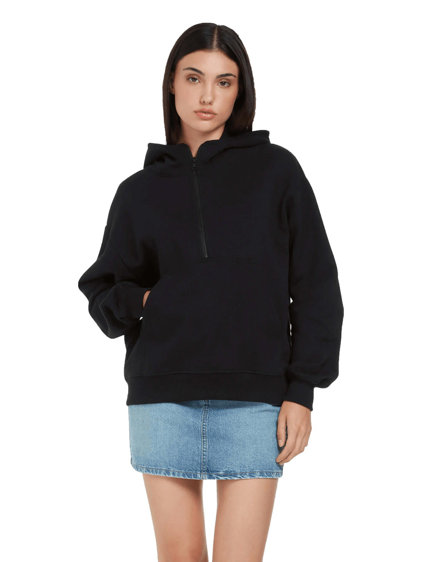 Organic Half Zip Hoodie - Unisex - Bascora