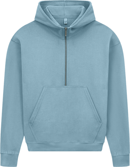 Organic Half Zip Hoodie – Womens - Bascora