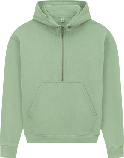 Organic Half Zip Hoodie – Womens - Bascora