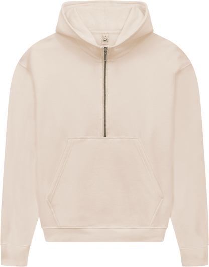 Organic Half Zip Hoodie – Womens - Bascora