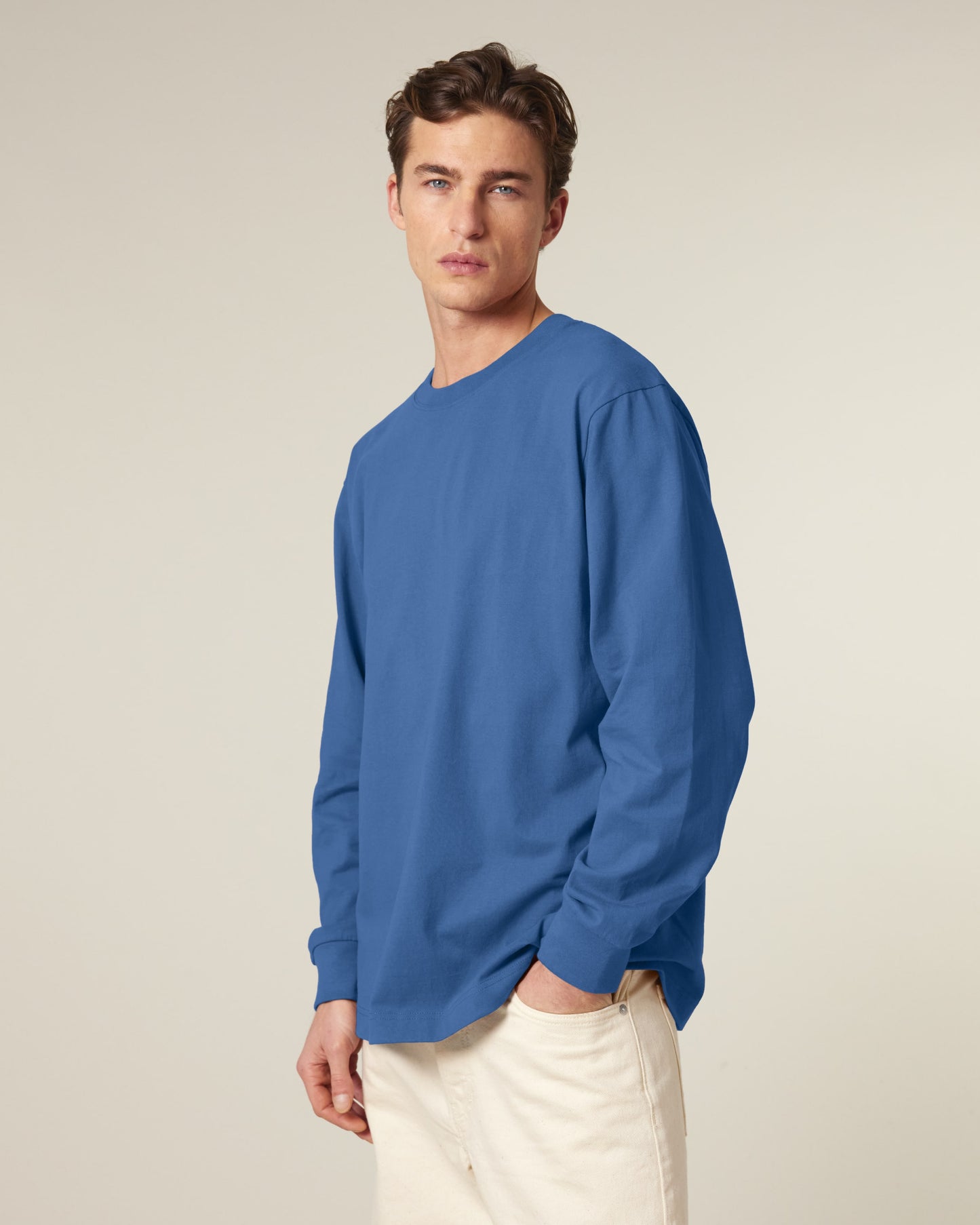 Organic Heavyweight Relaxed Long Sleeve T-shirt: Unisex - Bascora