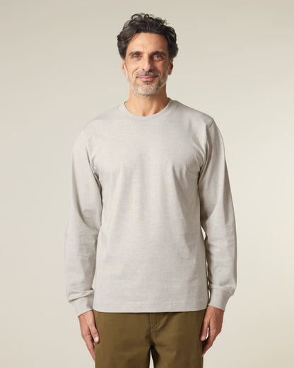 Organic Heavyweight Relaxed Long Sleeve T-shirt: Unisex - Bascora