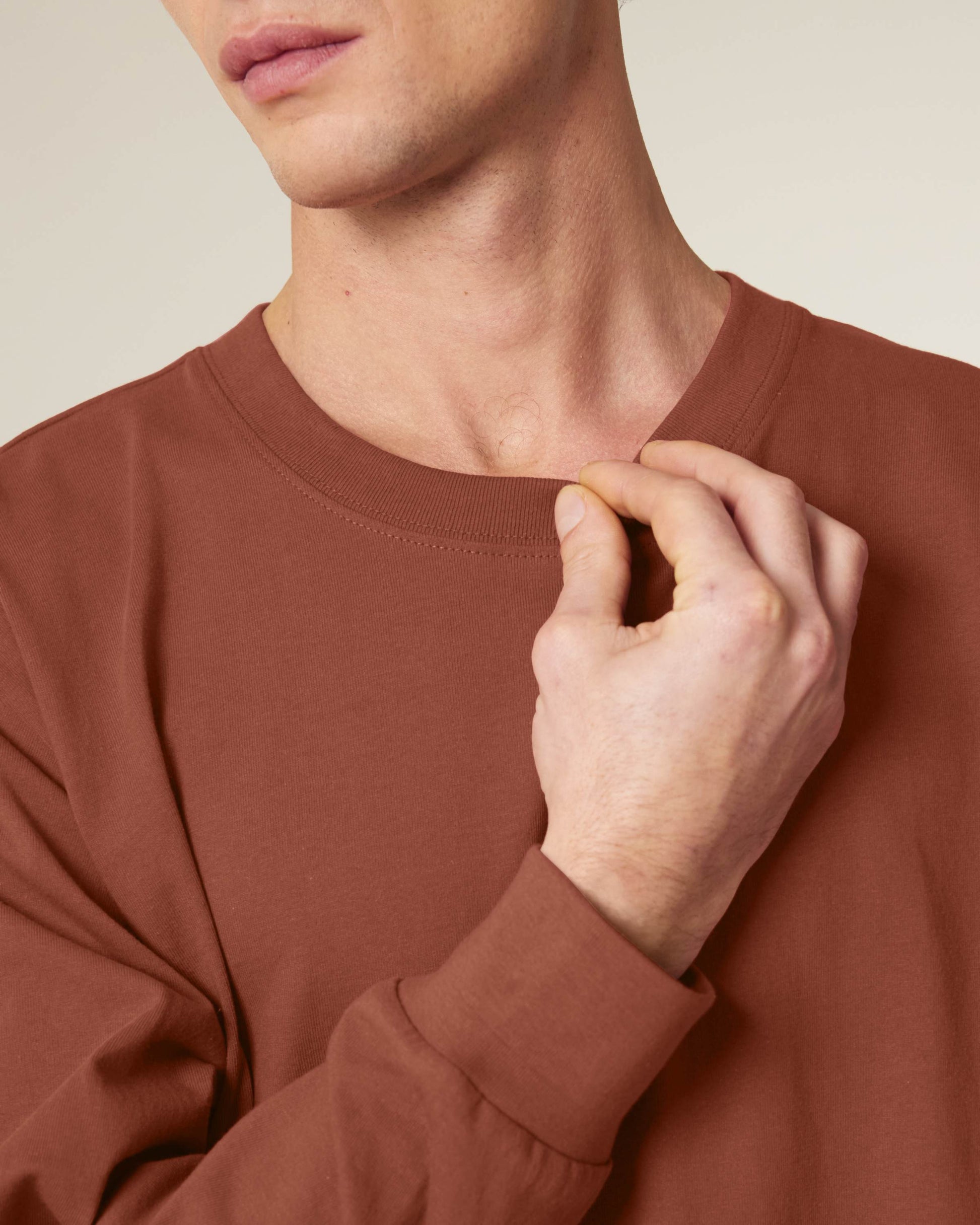 Organic Heavyweight Relaxed Long Sleeve T-shirt: Unisex - Bascora