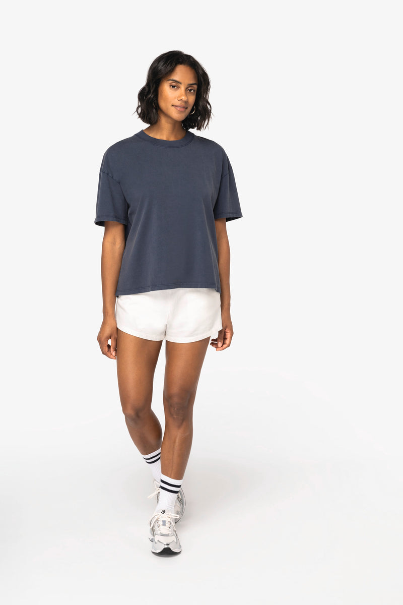 Organic Oversize Washed T-Shirt – Women's - Bascora