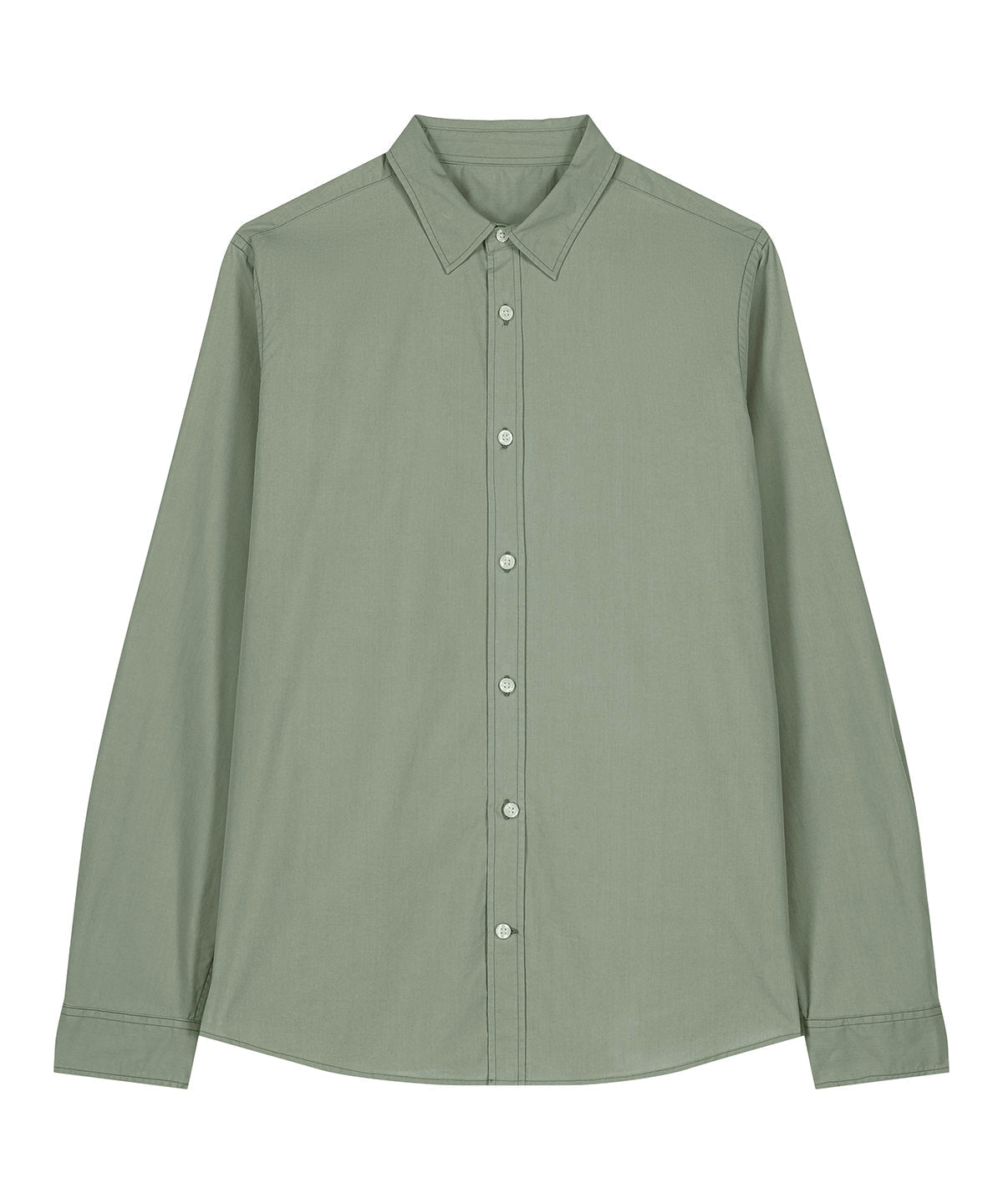 Organic Poplin Long Sleeve Shirt - Womens - Bascora