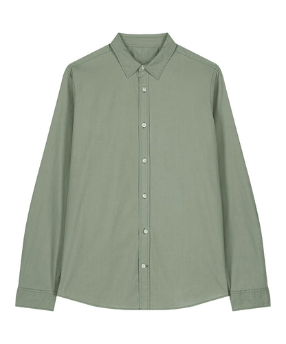Organic Poplin Long Sleeve Shirt - Womens - Bascora