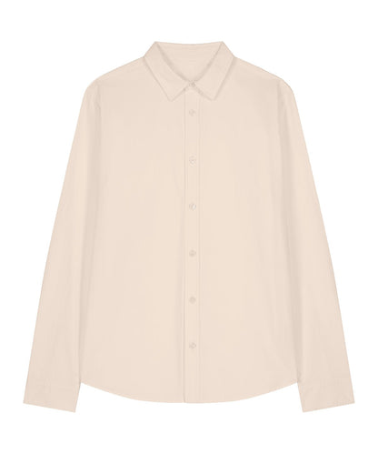 Organic Poplin Long Sleeve Shirt - Womens - Bascora