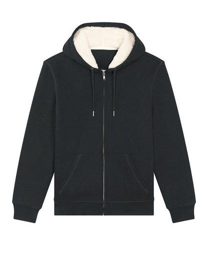 Organic Sherpa Zipped Hooded Sweatshirt – Unisex - Bascora