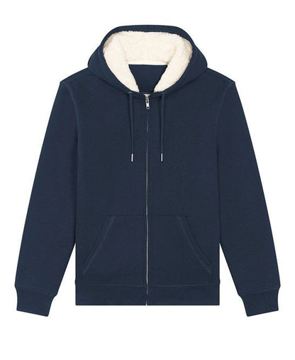 Organic Sherpa Zipped Hooded Sweatshirt – Unisex - Bascora