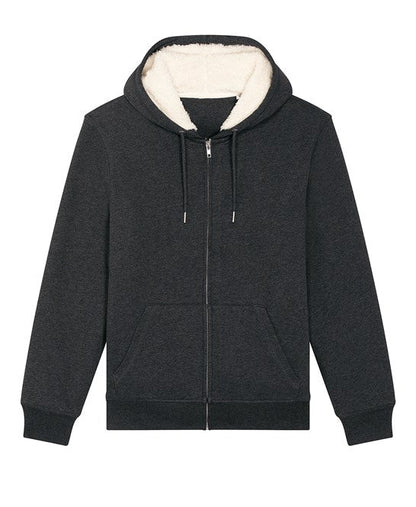 Organic Sherpa Zipped Hooded Sweatshirt – Unisex - Bascora