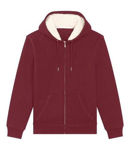 Organic Sherpa Zipped Hooded Sweatshirt – Unisex - Bascora