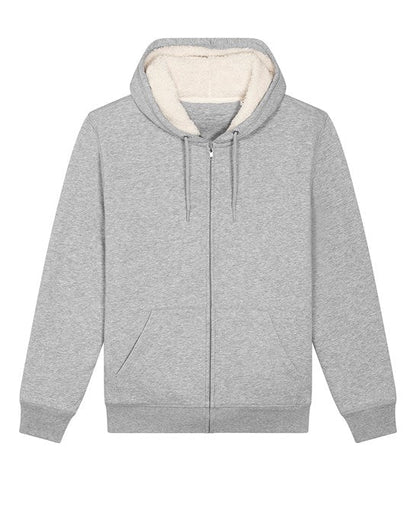 Organic Sherpa Zipped Hooded Sweatshirt – Unisex - Bascora