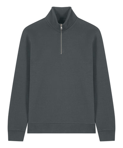 Organic Zip Neck Sweatshirt — Unisex - Bascora