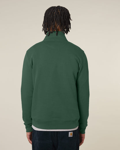 Organic Zip Neck Sweatshirt — Unisex - Bascora