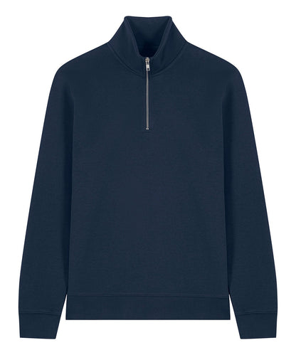 Organic Zip Neck Sweatshirt — Unisex - Bascora