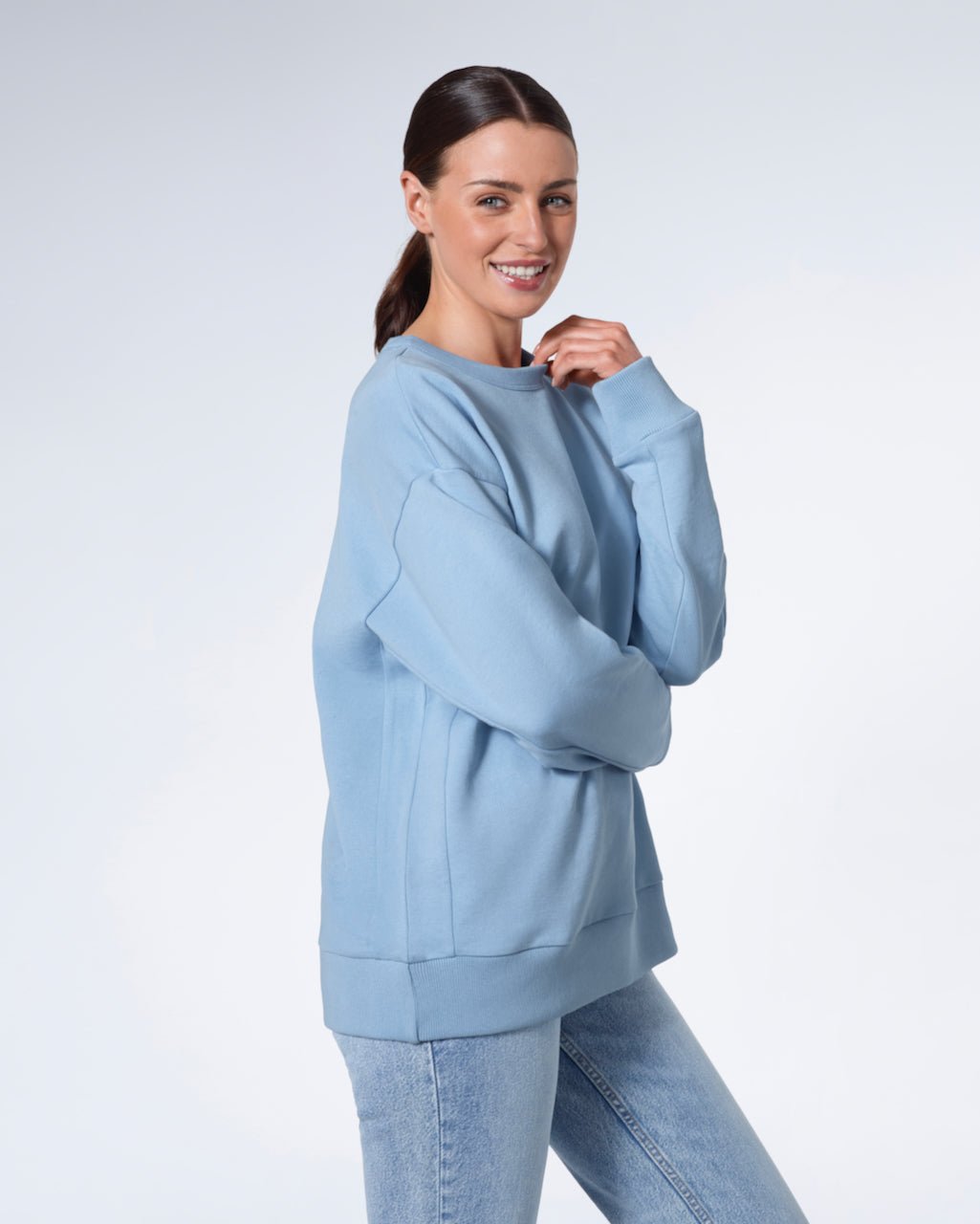 Oversized Organic Sweatshirt - Bascora
