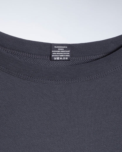 Oversized Organic Sweatshirt - Bascora