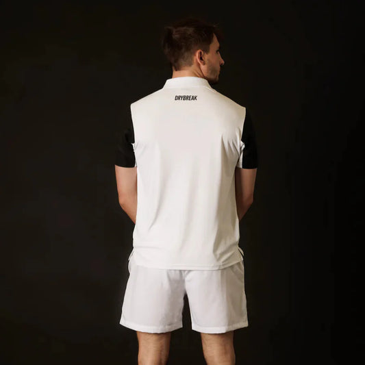 Men's Polo Shirt Drybreak White - Performance Sportswear