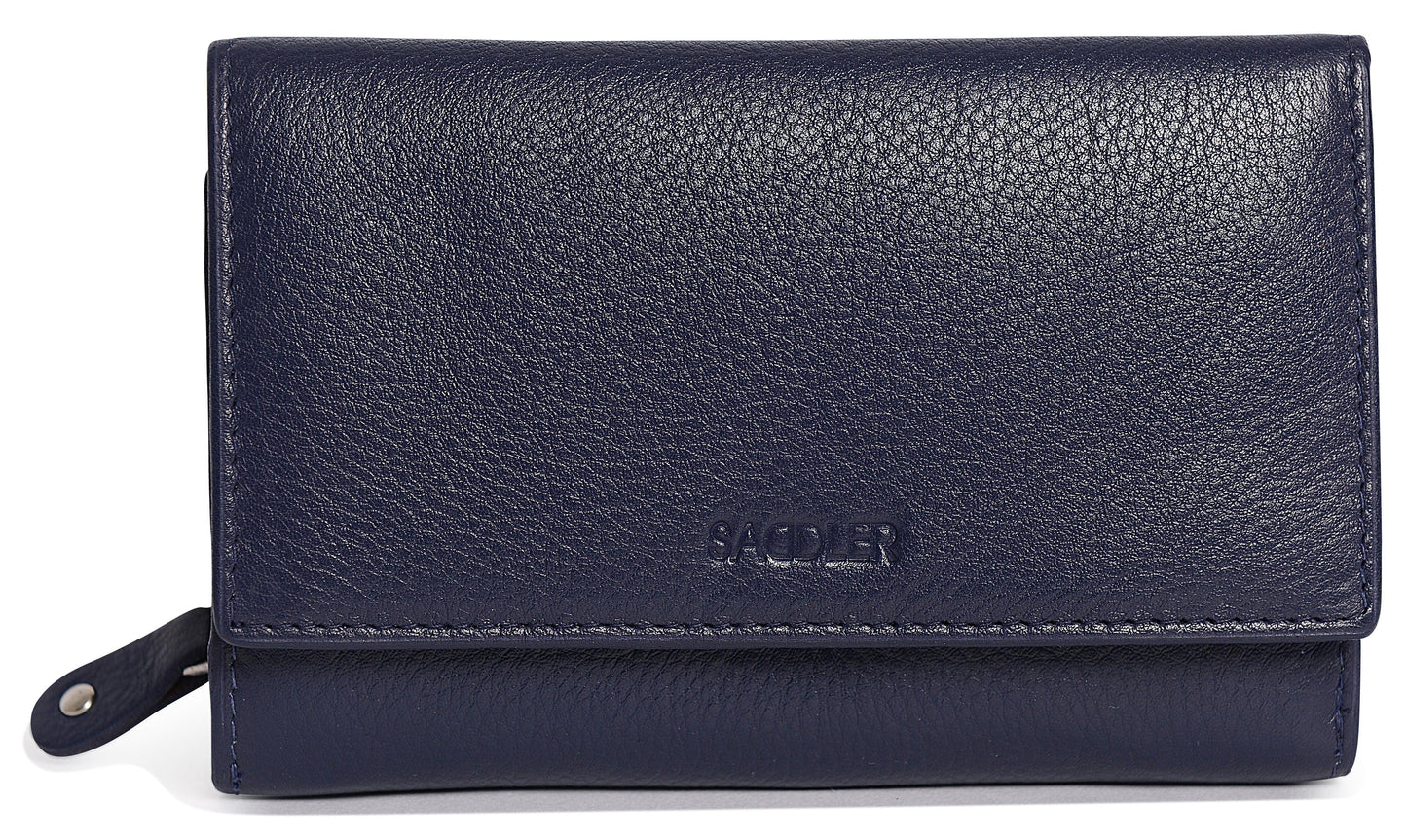 Paula RFID Leather Trifold Purse - Bascora