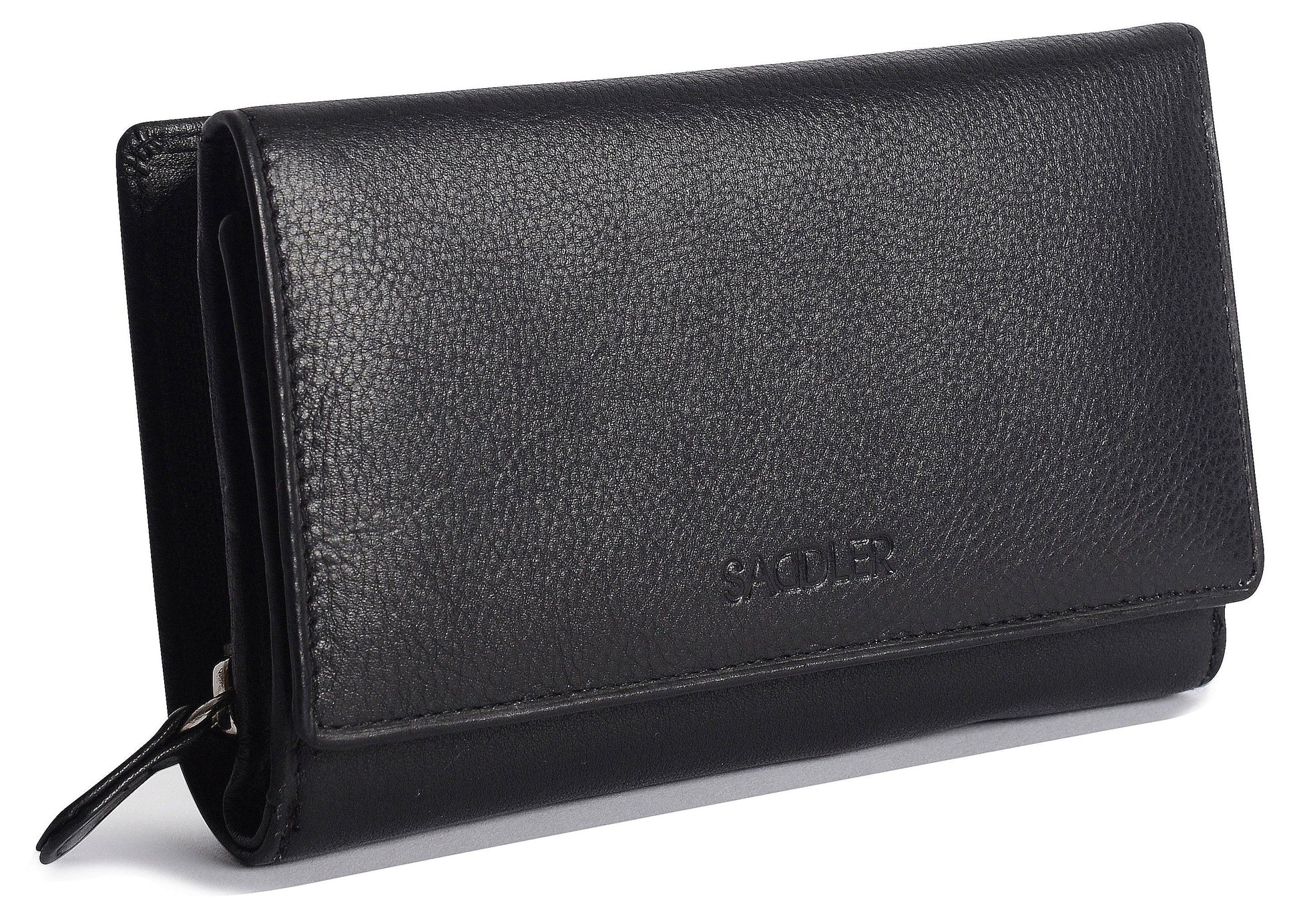 Paula RFID Leather Trifold Purse - Bascora