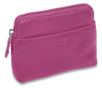 Pia RFID Leather Zip-Top Purse – Saddler - Bascora