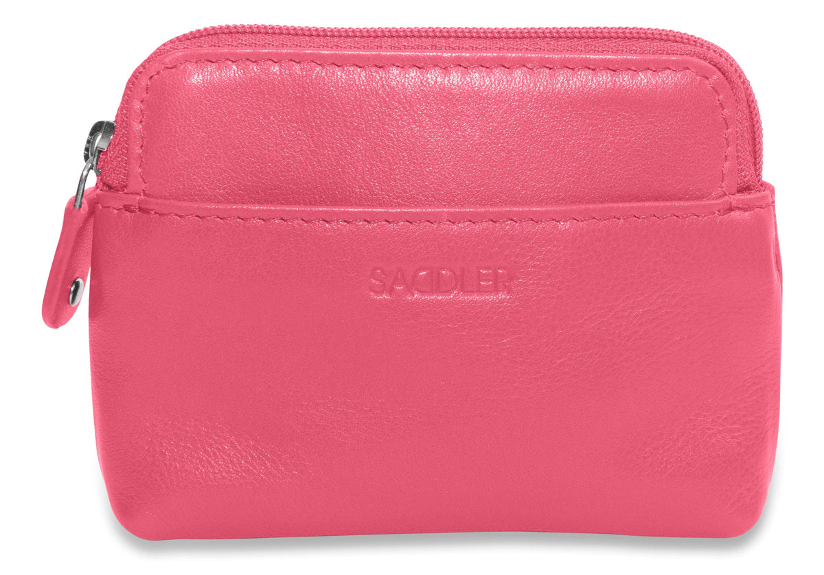 Pia RFID Leather Zip-Top Purse – Saddler - Bascora