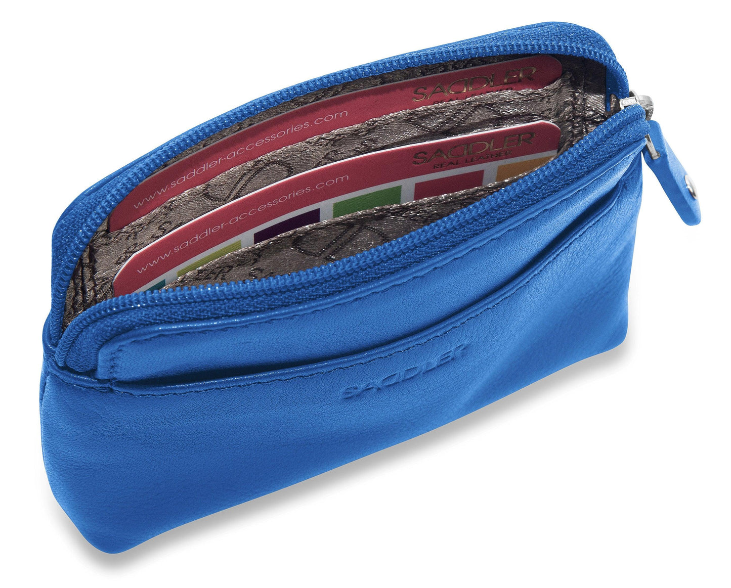 Pia RFID Leather Zip-Top Purse – Saddler - Bascora