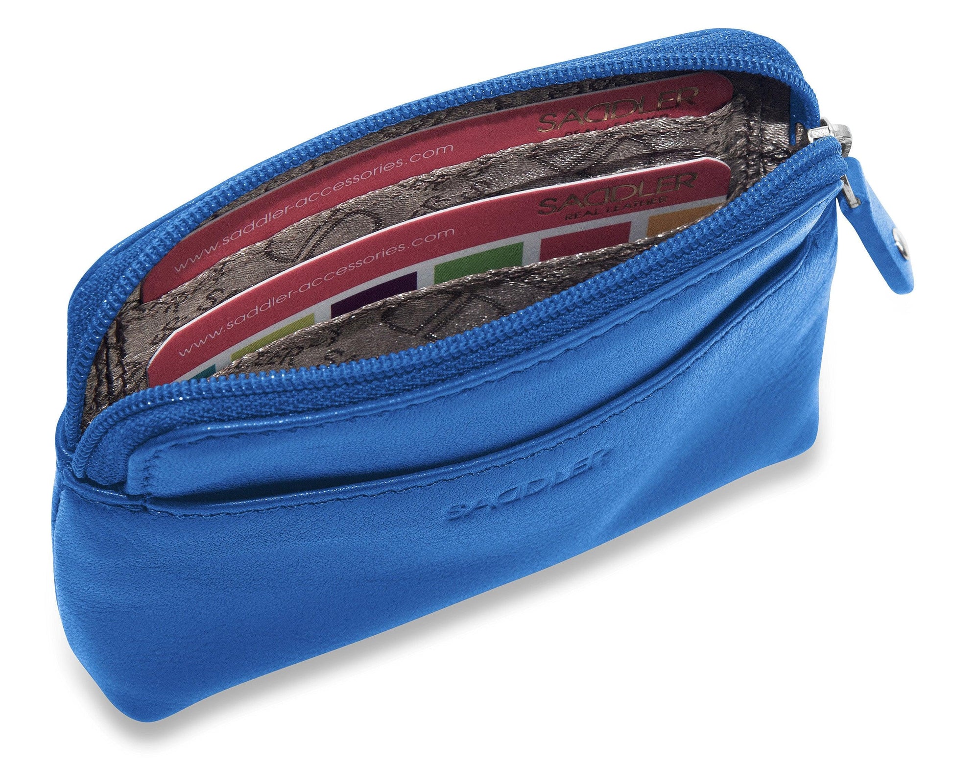 Pia RFID Leather Zip-Top Purse – Saddler - Bascora
