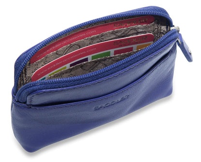 Pia RFID Leather Zip-Top Purse – Saddler - Bascora