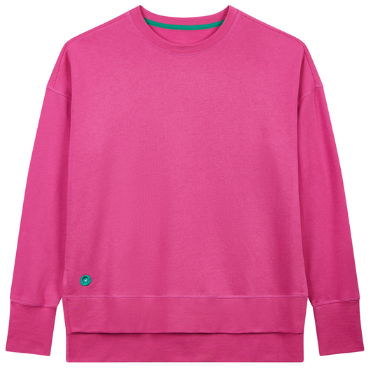 Loungers Unisex Organic Cotton Modal Longline Sweatshirt
