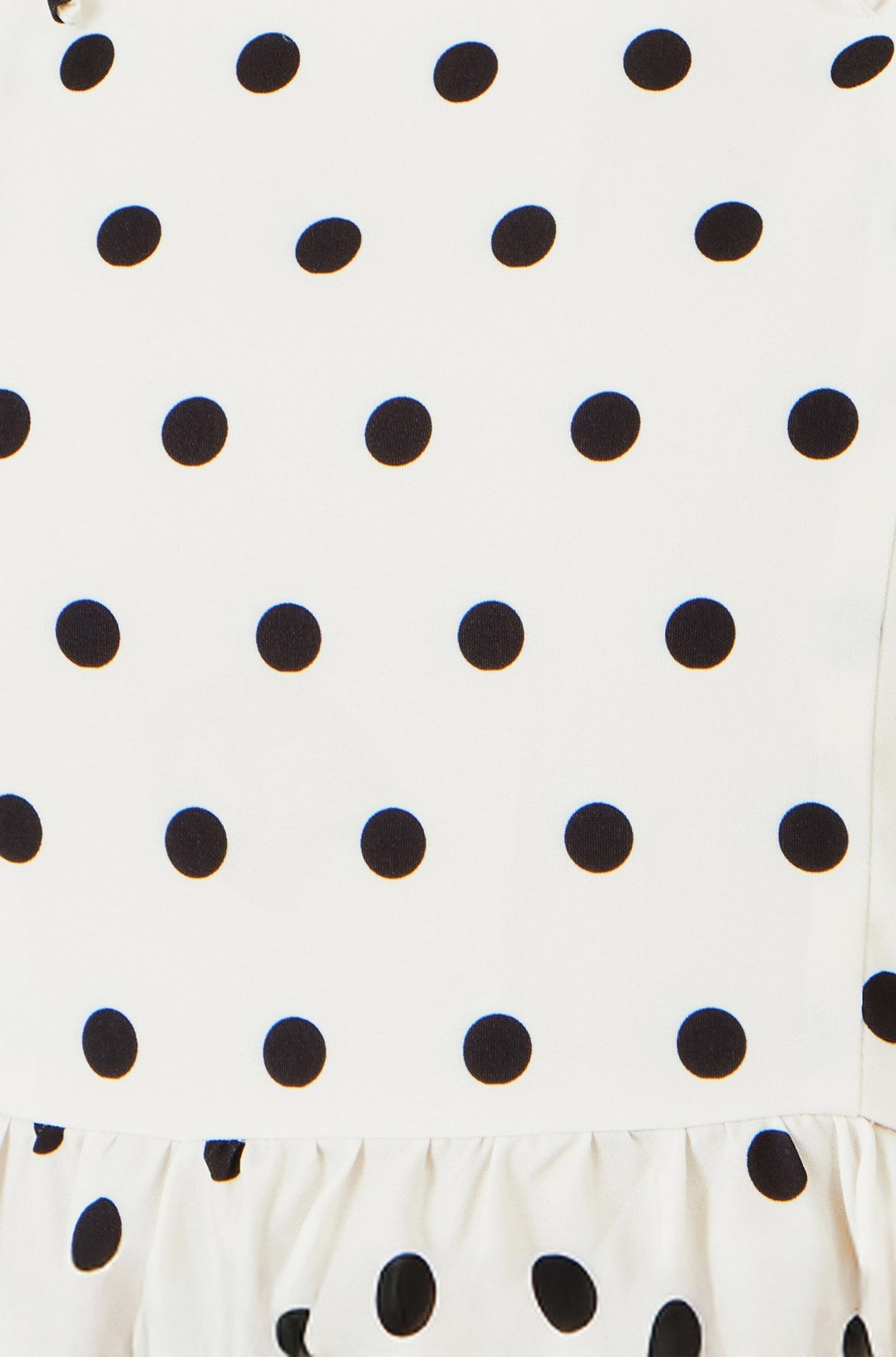 Polka Dot Hankerchief Hem Dress - Bascora