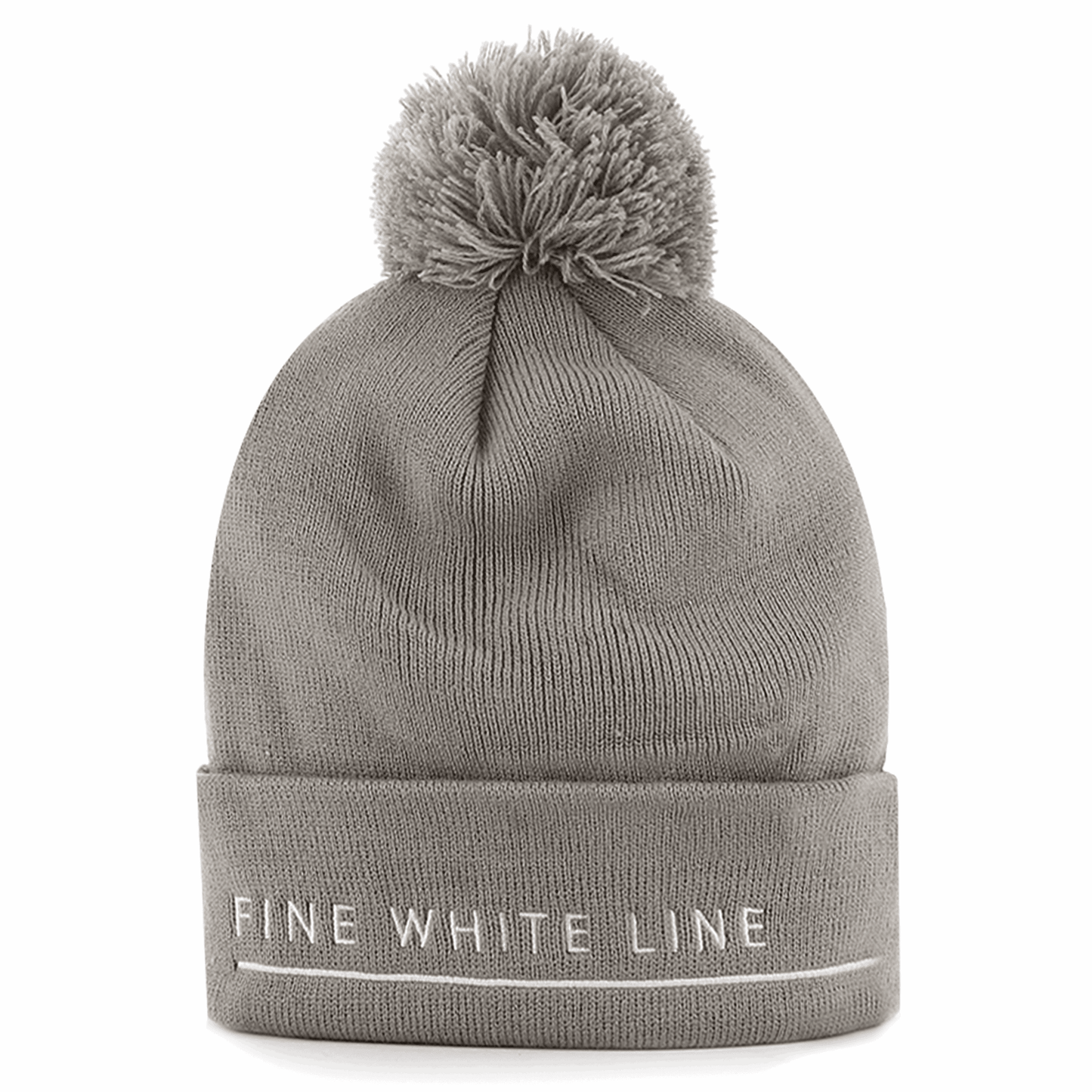 Pom Pom Grey Beanie - Bascora