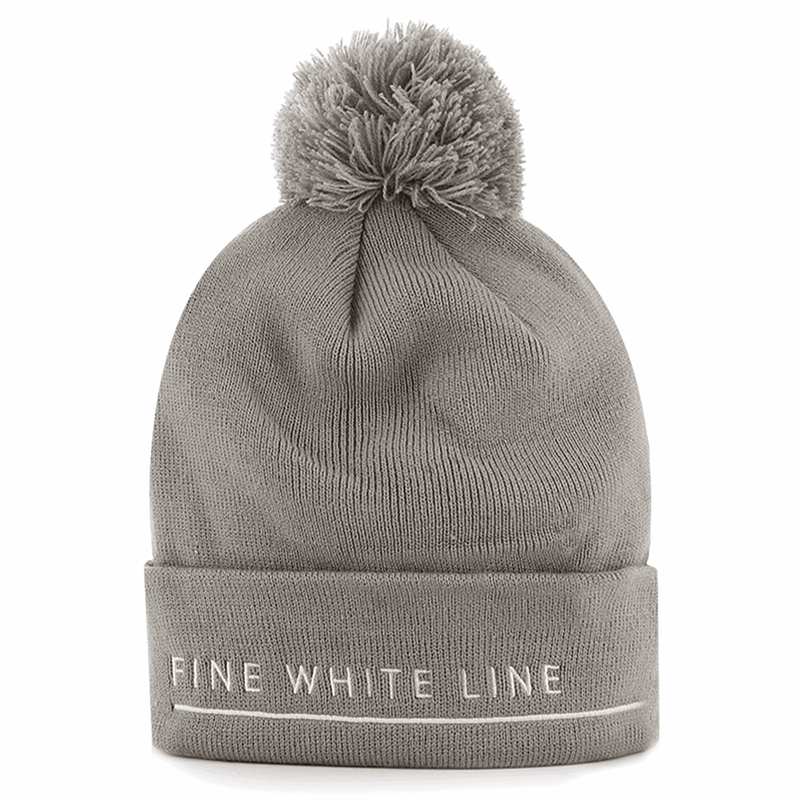 Pom Pom Grey Beanie - Bascora