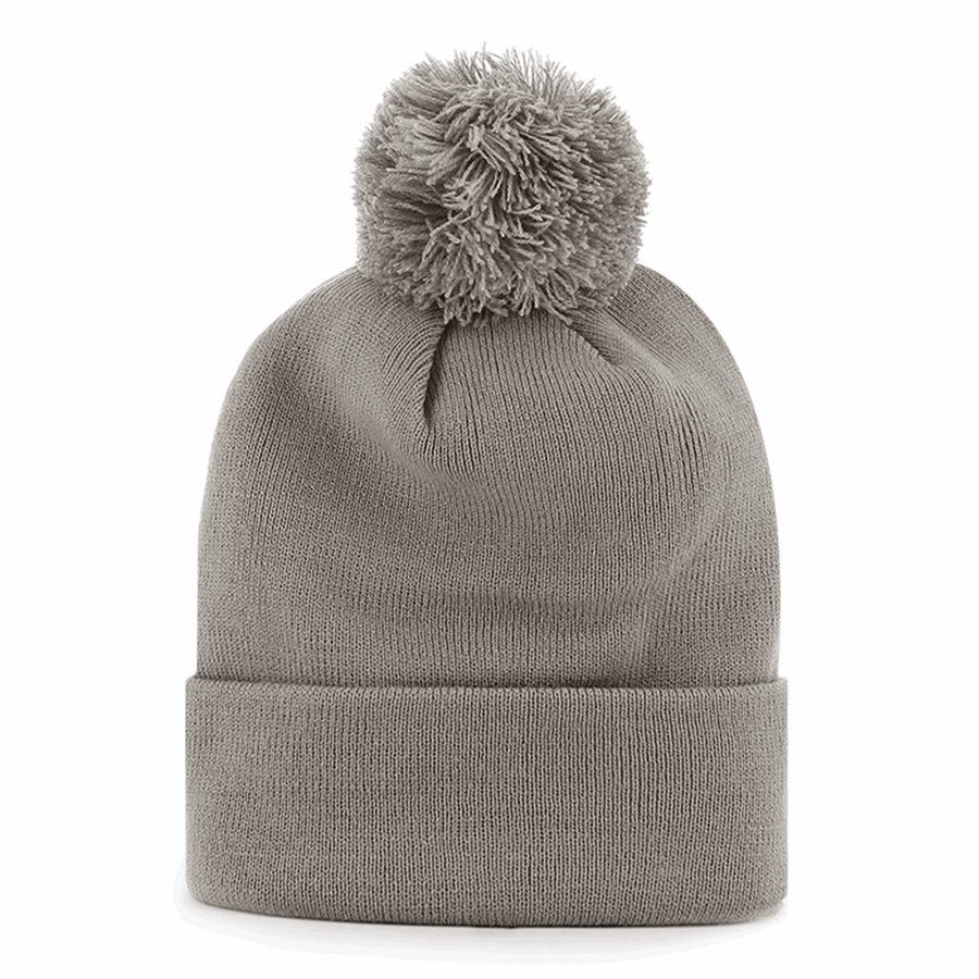 Pom Pom Grey Beanie - Bascora