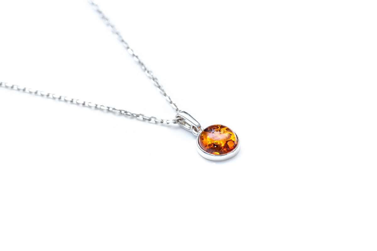 Baltic Beauty Essentials Mini Amber Pendant in Amber