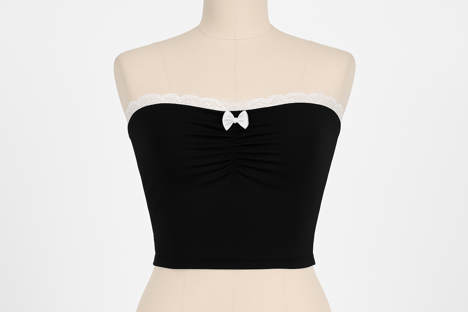 Professional Black Strapless Top Product Image