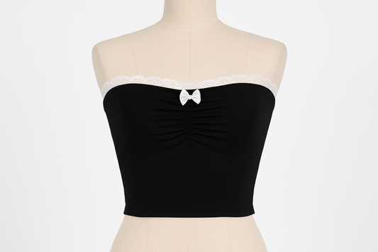 Professional Black Strapless Top Product Image