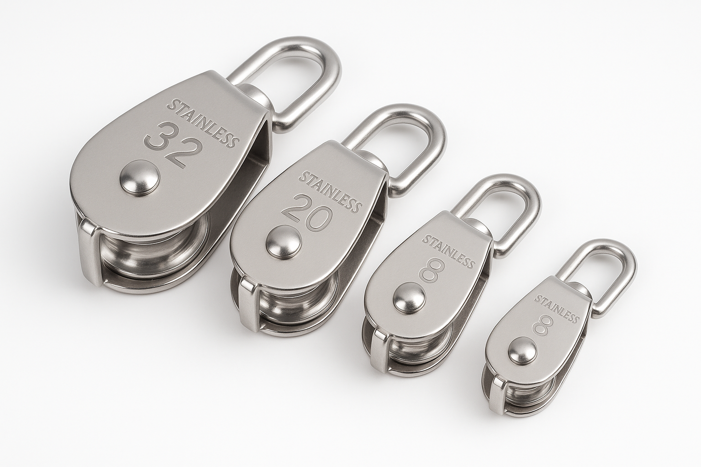 Professional marine grade stainless steel pulleys