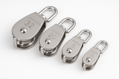 Professional marine grade stainless steel pulleys
